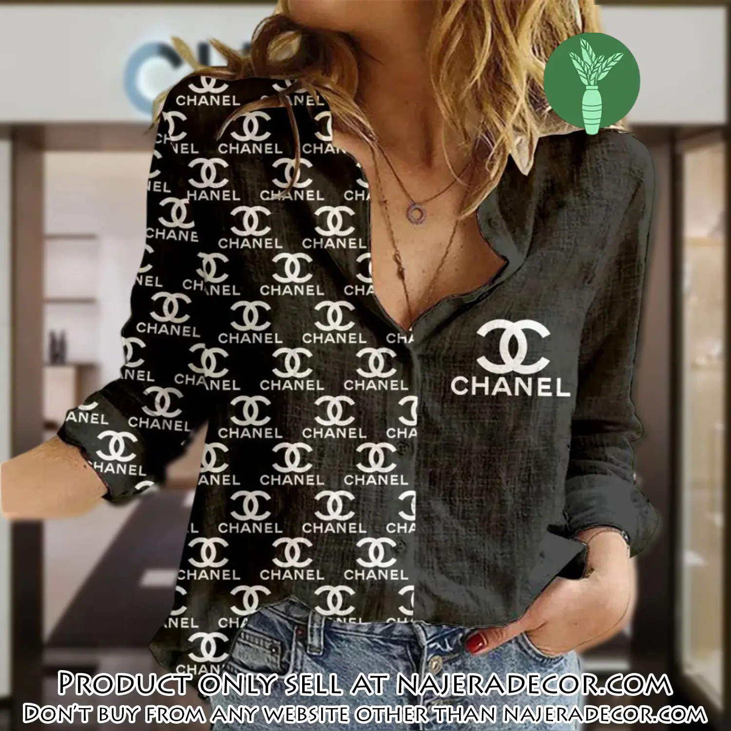 Chanel luxury women casual shirt linen shirt wcs1020 njr3349389